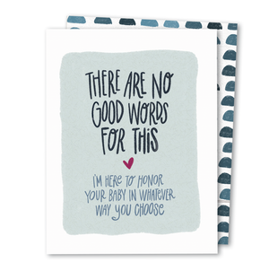 No Good Words Card by The Noble Paperie