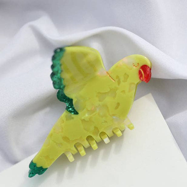 Hand-painted Bird Hair Claw Clip | Eco-Friendly by Solar Eclipse