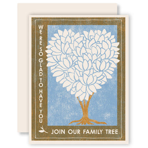 Family Tree Letterpress Card by Heartell Press
