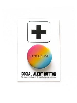 PANSEXUAL  pinback buttons by WORD FOR WORD Factory