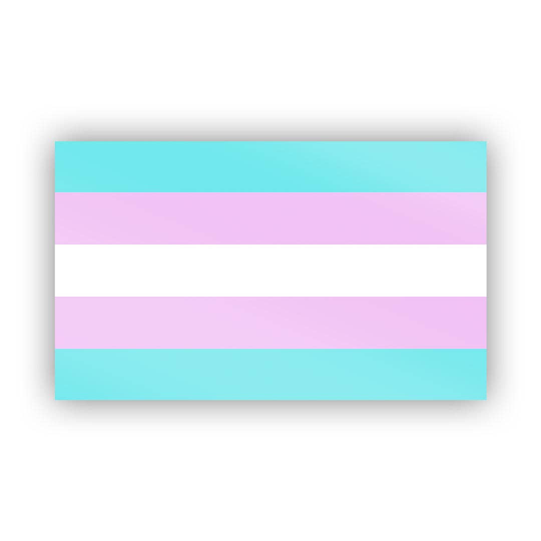 Trans Pride Sticker by Flags For Good - Ladyfingers Letterpress
