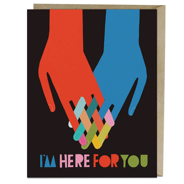 Lisa Congdon I'm Here For You Empathy Card by Em & Friends