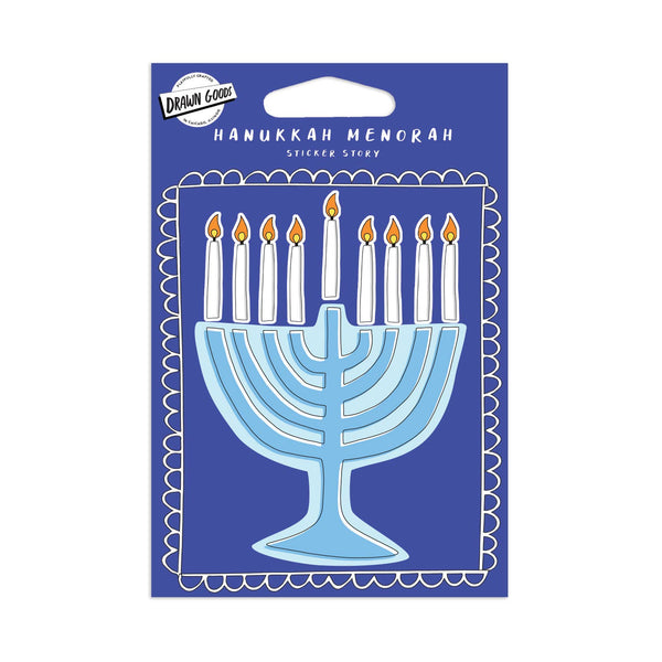 Hanukkah Menorah a Sticker Story by Drawn Goods