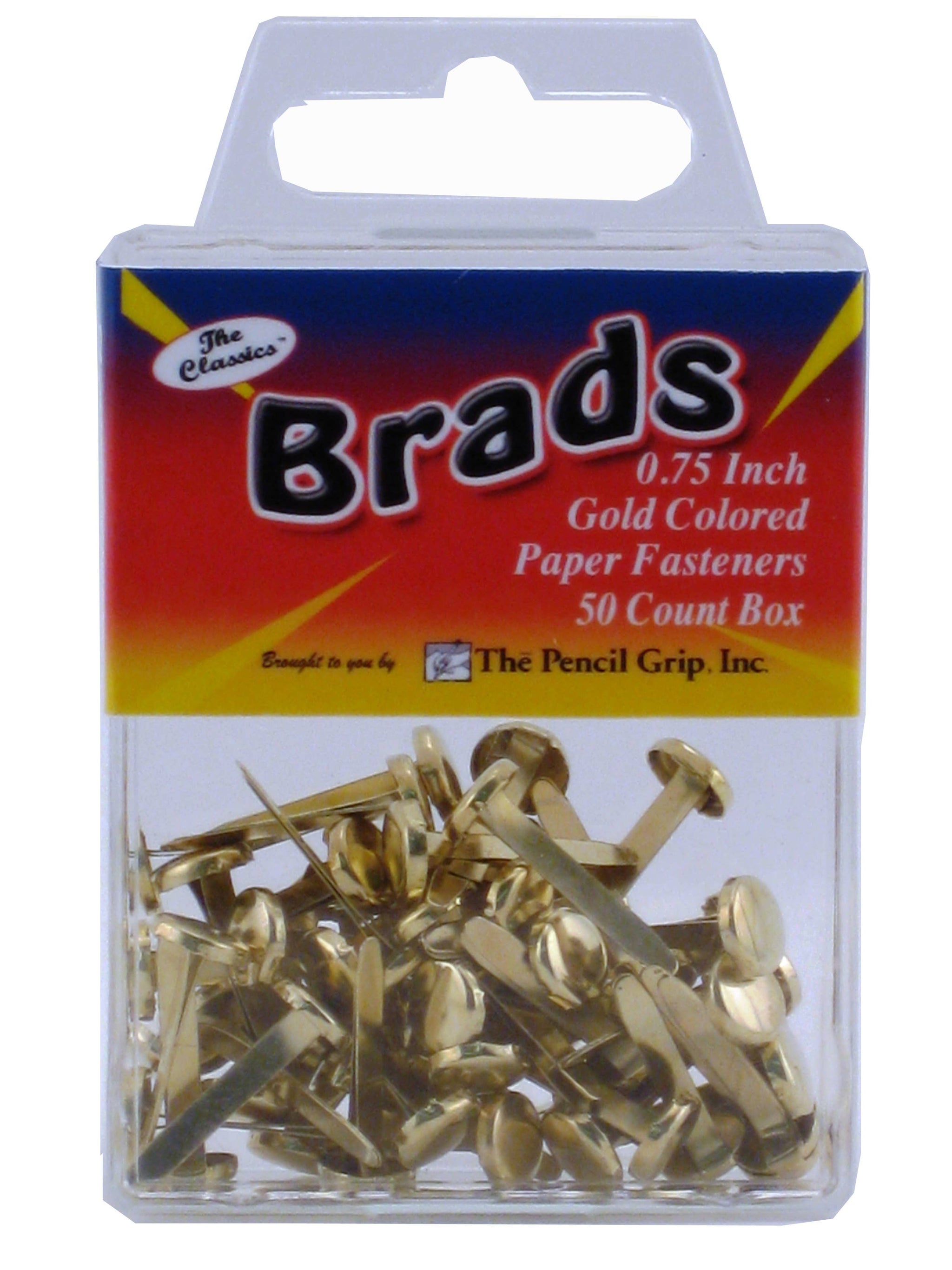 Gold Colored Brads (50 per Box) by The Pencil Grip, Inc. - Ladyfingers  Letterpress
