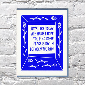 Days Like Today Card by Bench Pressed