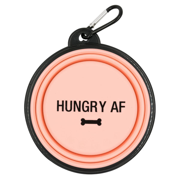 Hungry AF Silicone Dog Bowl by About Face Designs, Inc.