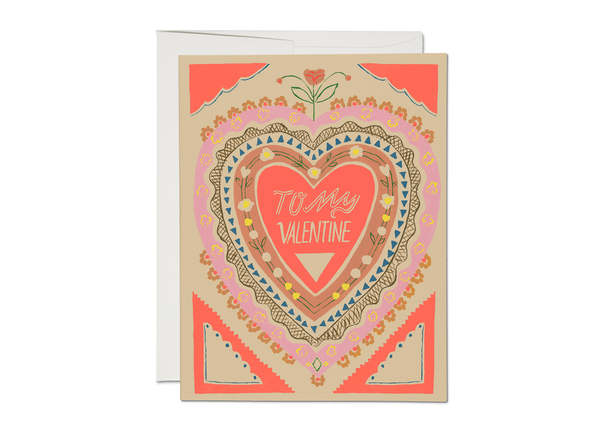 Red Cap Cards - To My Valentine Valentine's Day greeting card