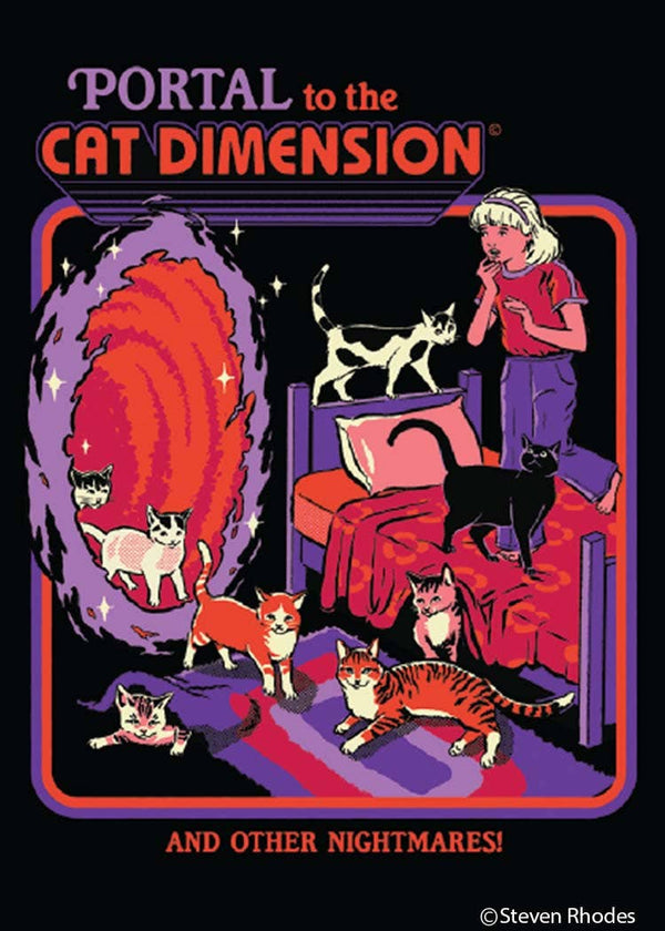 Portal to Cat Dimension Magnet by Ephemera