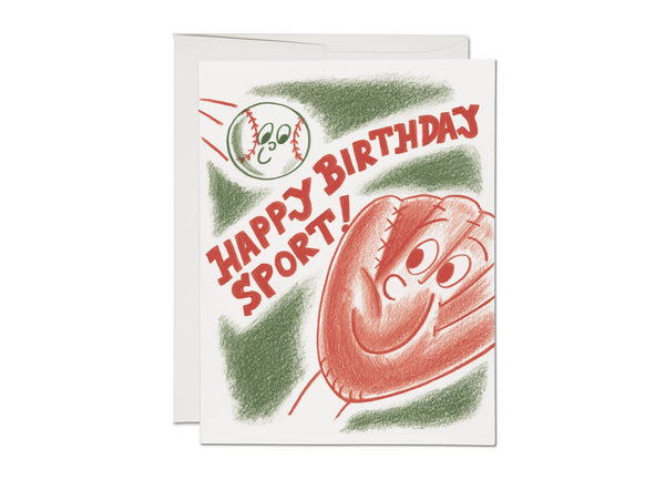 Baseball Birthday Card by Red Cap Cards