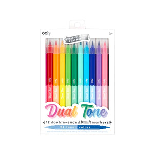Dual Tone Double Ended Brush Markers by OOLY
