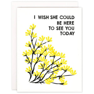 I Wish She Could Be Here Sympathy Card by Heartell Press