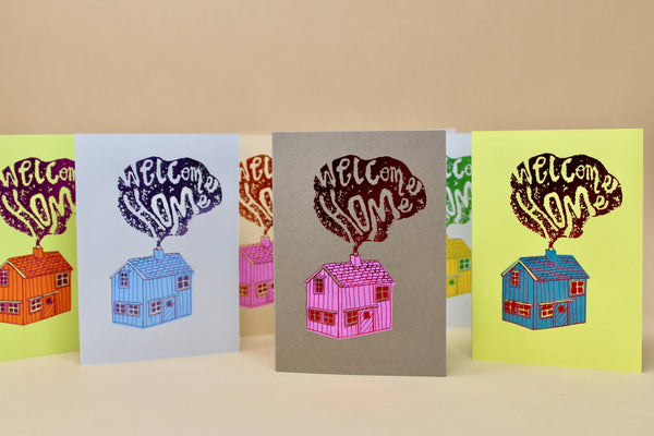 Welcome Home Cabin Card by Ark Colour Design